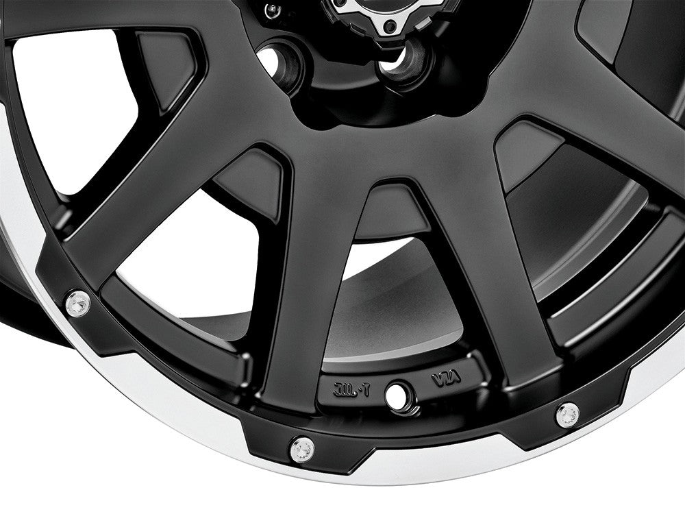 Sparco Dakar matt black lip polished + rivets 8.5x18 ET25 - LK6/135 ML87.06