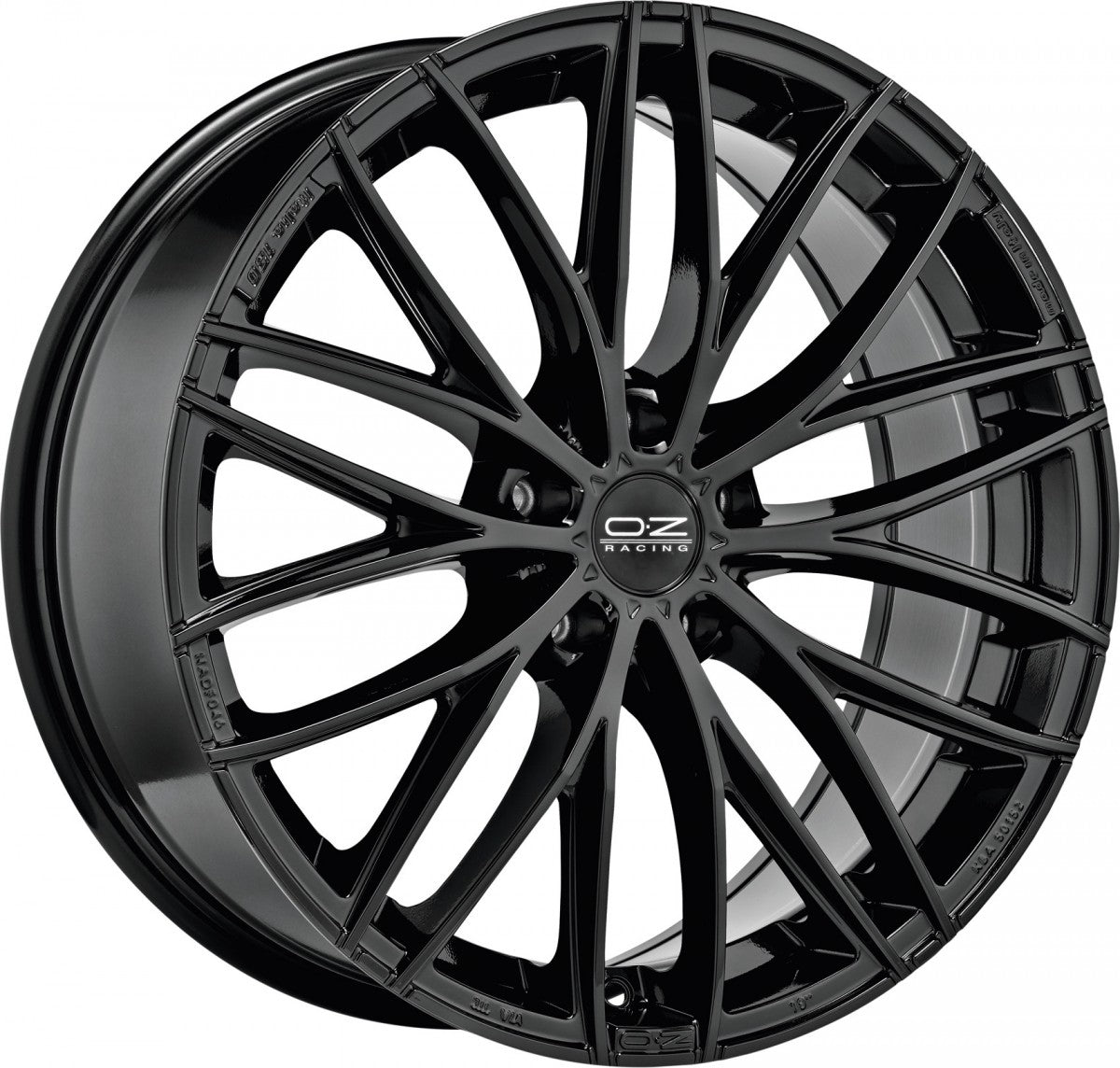 OZ Italia 150 gloss black 8x19 ET45 - LK5/114.3 ML75