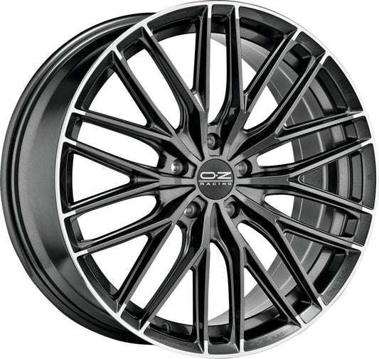 OZ Gran Turismo HLT star graphite diamond lip 8.5x19 ET45 - LK5/112 ML75
