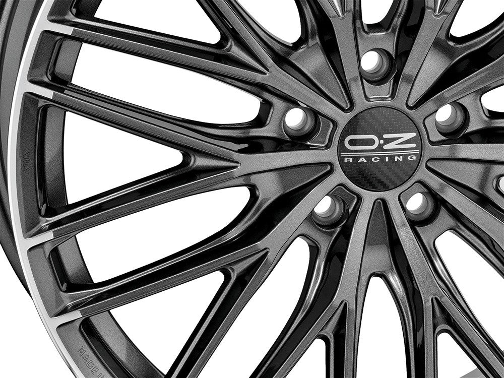 OZ Gran Turismo HLT star graphite diamond lip Alufelge 9.5x20 Zoll ET25 LK 5x112 ML75 – Bild 5