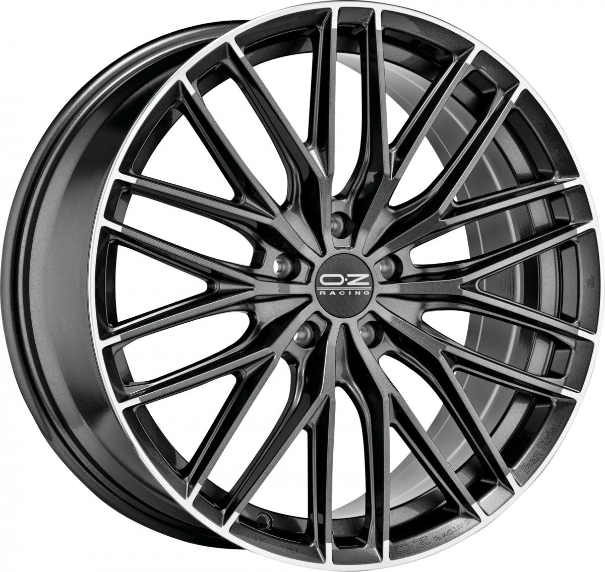 OZ Gran Turismo HLT star graphite diamond lip Alufelge 10x20 Zoll ET19 LK 5x112 ML75