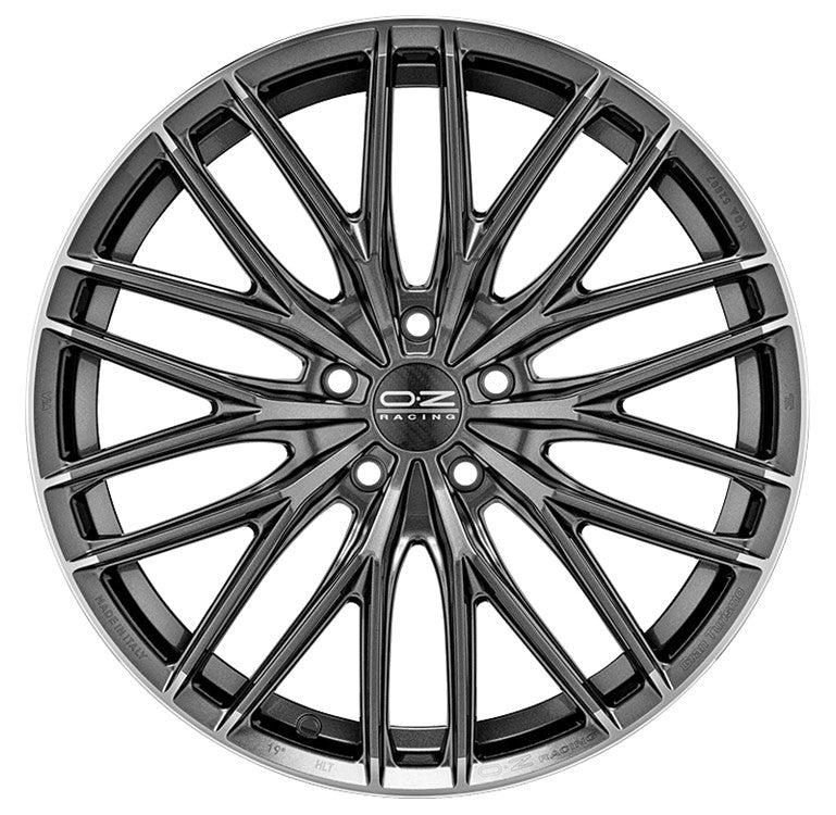 OZ Gran Turismo HLT star graphite diamond lip Alufelge 8.5x20 Zoll ET35 LK 5x112 ML75 – Bild 2