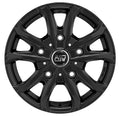 MSW 48 Van matt black Alufelge 6.5x16 Zoll ET68 LK 6x125 ML74.1