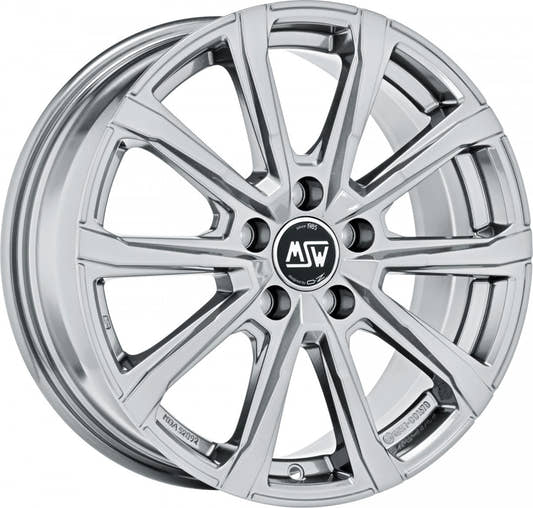 MSW 79 full silver 6.5x16 ET45 - LK5/108 ML63.4