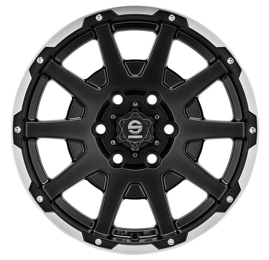 Sparco Dakar matt black lip polished + rivets 7.5x17 ET25 - LK5/110 ML65.06