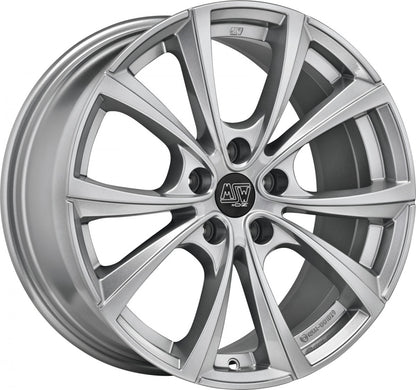MSW 27 T full silver 8.5x18 ET40 - LK5/114.3 ML64.12
