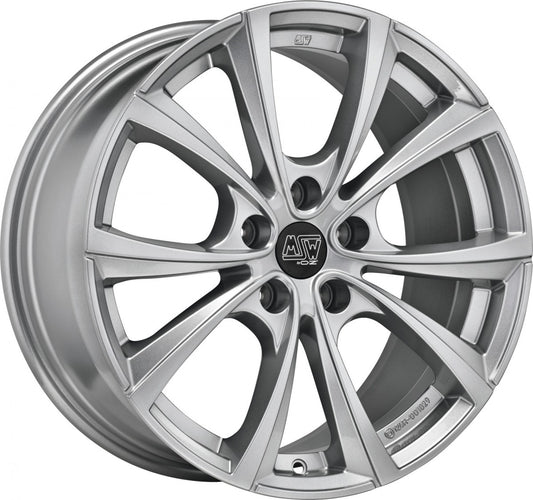 MSW 27 T full silver 8.5x18 ET40 - LK5/114.3 ML64.12