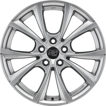 MSW 27 T full silver 8.5x18 ET40 - LK5/114.3 ML64.12