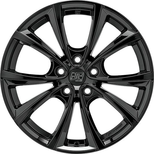 MSW 27 T gloss black 8.5x18 ET40 - LK5/114.3 ML64.12