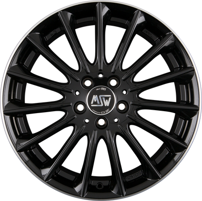 MSW 30 gloss black diamond lip Alufelge 9x18 Zoll ET49 LK 5x112 ML66.46 – Bild 3