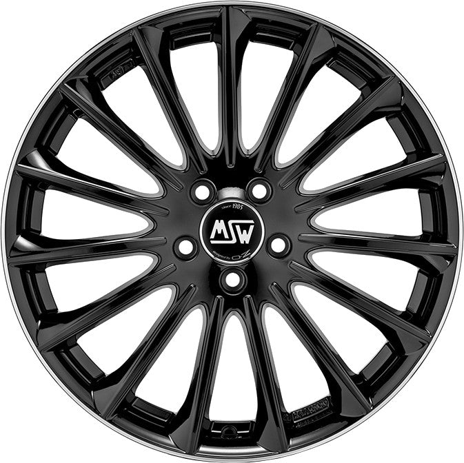 MSW 30 gloss black diamond lip 9x19 ET44 - LK5/112 ML73.1