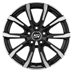 MSW 79 gloss black full polished Alufelge 7x17 Zoll ET42 LK 5x112 ML66.56