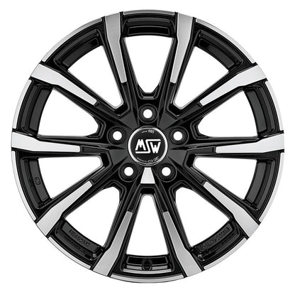 MSW 79 gloss black full polished Alufelge 7x17 Zoll ET42 LK 5x112 ML66.56 – Bild 2