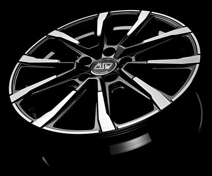 MSW 79 gloss black full polished Alufelge 7x17 Zoll ET42 LK 5x112 ML66.56 – Bild 3