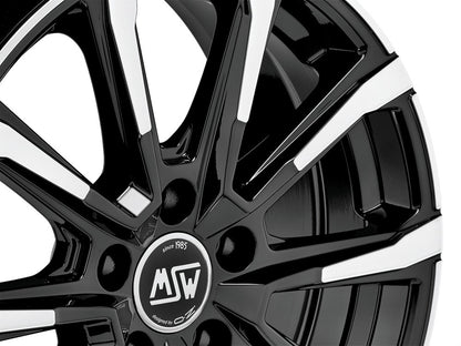 MSW 79 gloss black full polished 7x17 ET35 - LK5/114.3 ML60.06