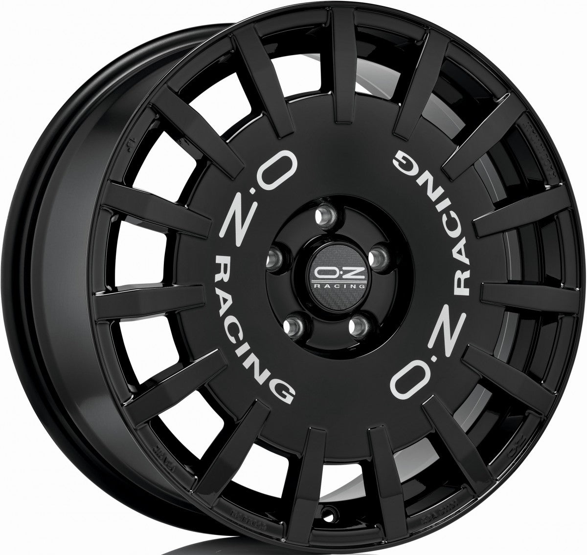 OZ Rally Racing gloss black 8x18 ET45 - LK5/112 ML75