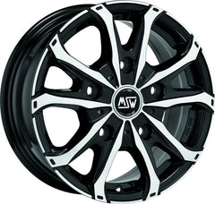 MSW 48 Van gloss black full polished Alufelge 7x16 Zoll ET51 LK 5x120 ML65.06