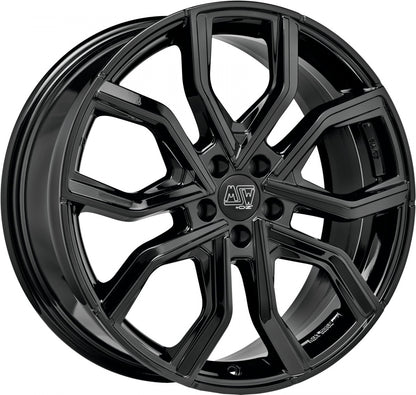MSW 41 gloss black 7.5x19 ET45 - LK5/108 ML73.1