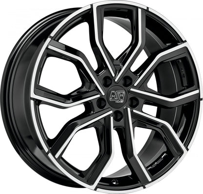 MSW 41 gloss black full polished 8x19 ET45 - LK5/114.3 ML73.1