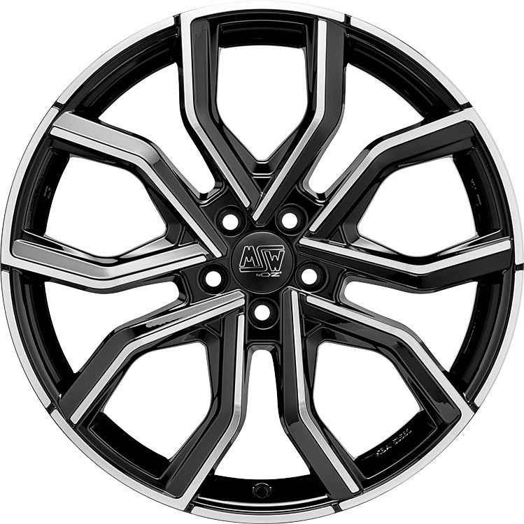 MSW 41 gloss black full polished 8x19 ET45 - LK5/114.3 ML73.1