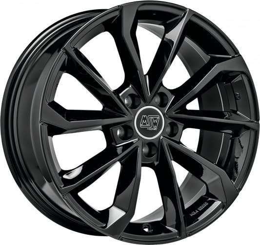 MSW 42 gloss black 7.5x17 ET38 - LK5/108 ML73.1