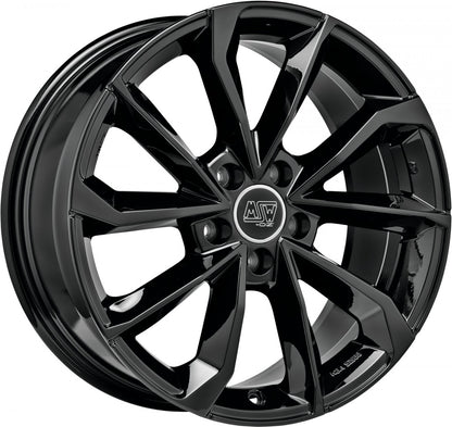 MSW 42 gloss black 7.5x17 ET45 - LK5/108 ML73.1