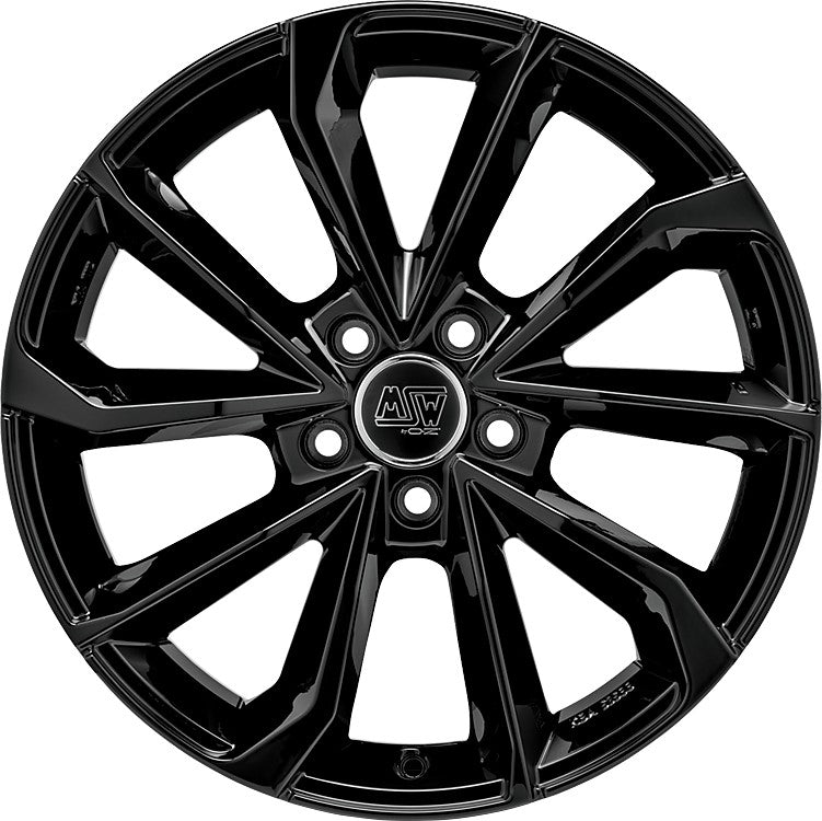 MSW 42 gloss black 7.5x17 ET48 - LK5/112 ML73.1
