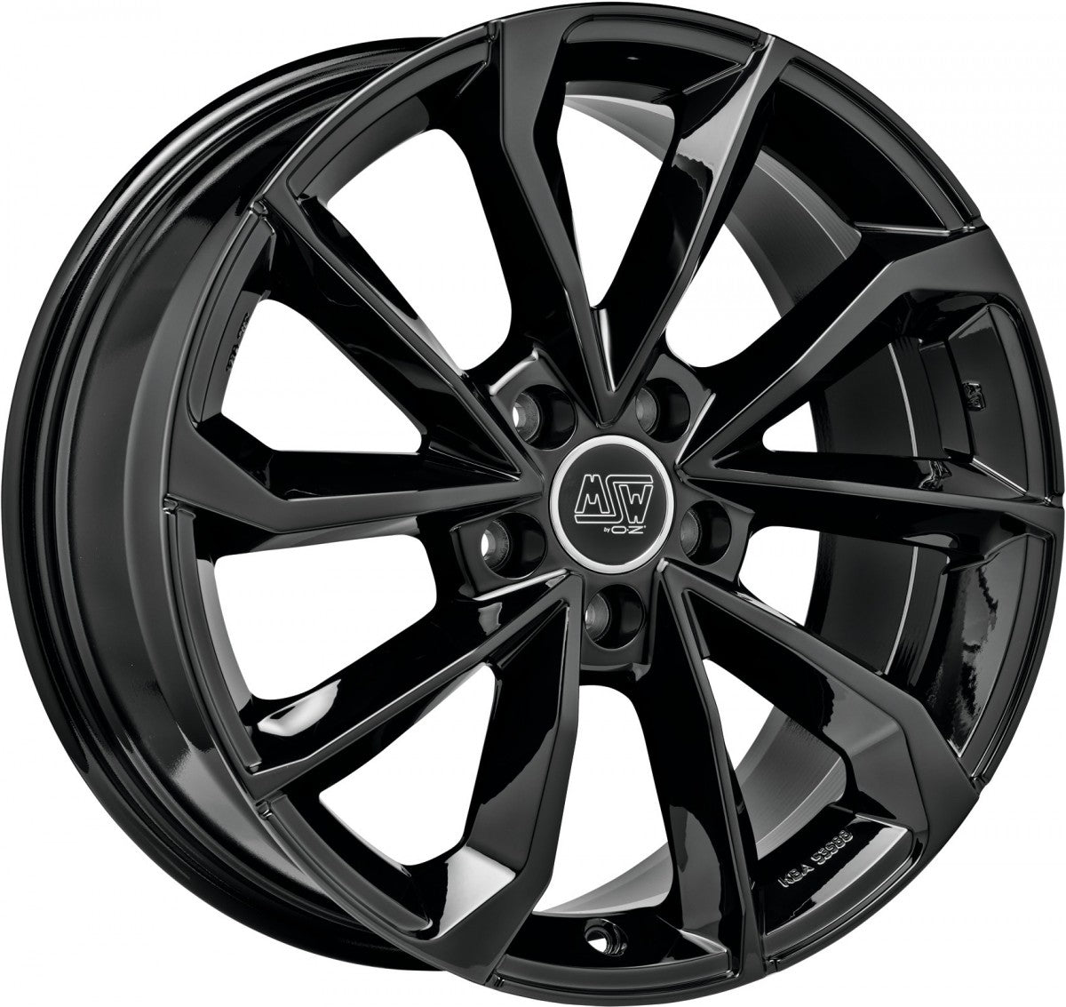 MSW 42 gloss black 8x18 ET28 - LK5/112 ML66.56