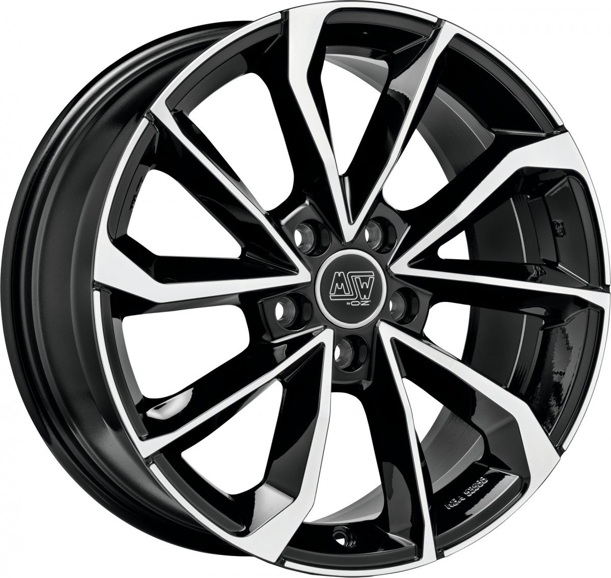 MSW 42 gloss black full polished 8x18 ET40 - LK5/112 ML73.1