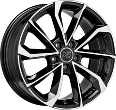 MSW 42 gloss black full polished Alufelge 8x19 Zoll ET49 LK 5x112 ML73.1