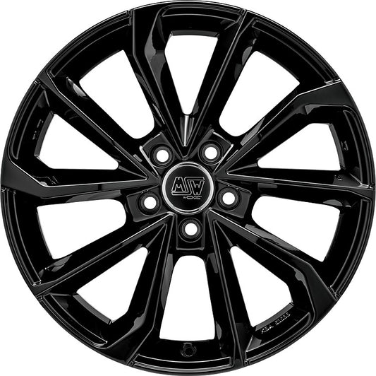 MSW 42 gloss black 8x19 ET34 - LK5/110 ML65.06