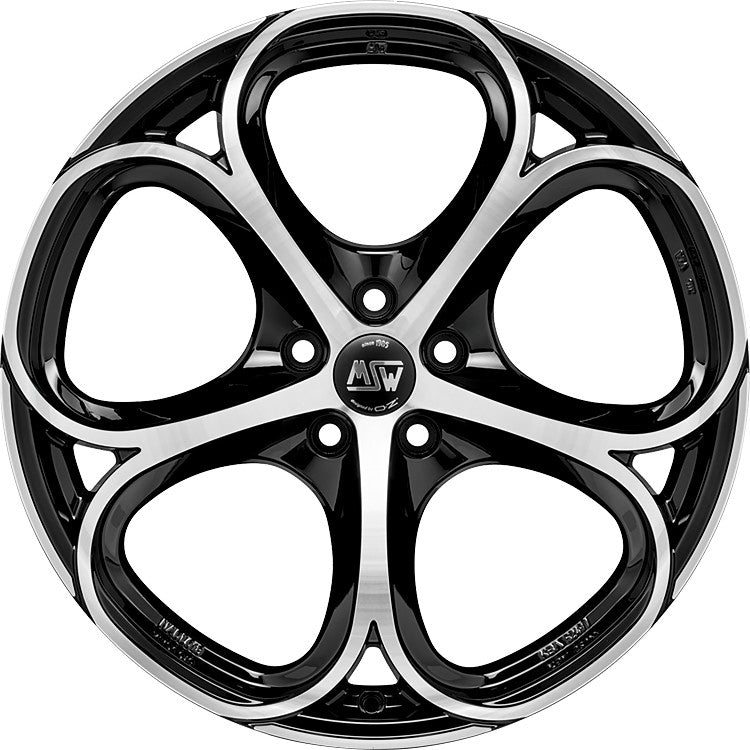MSW 82 gloss black full polished 9x20 ET31 - LK5/110 ML65.06