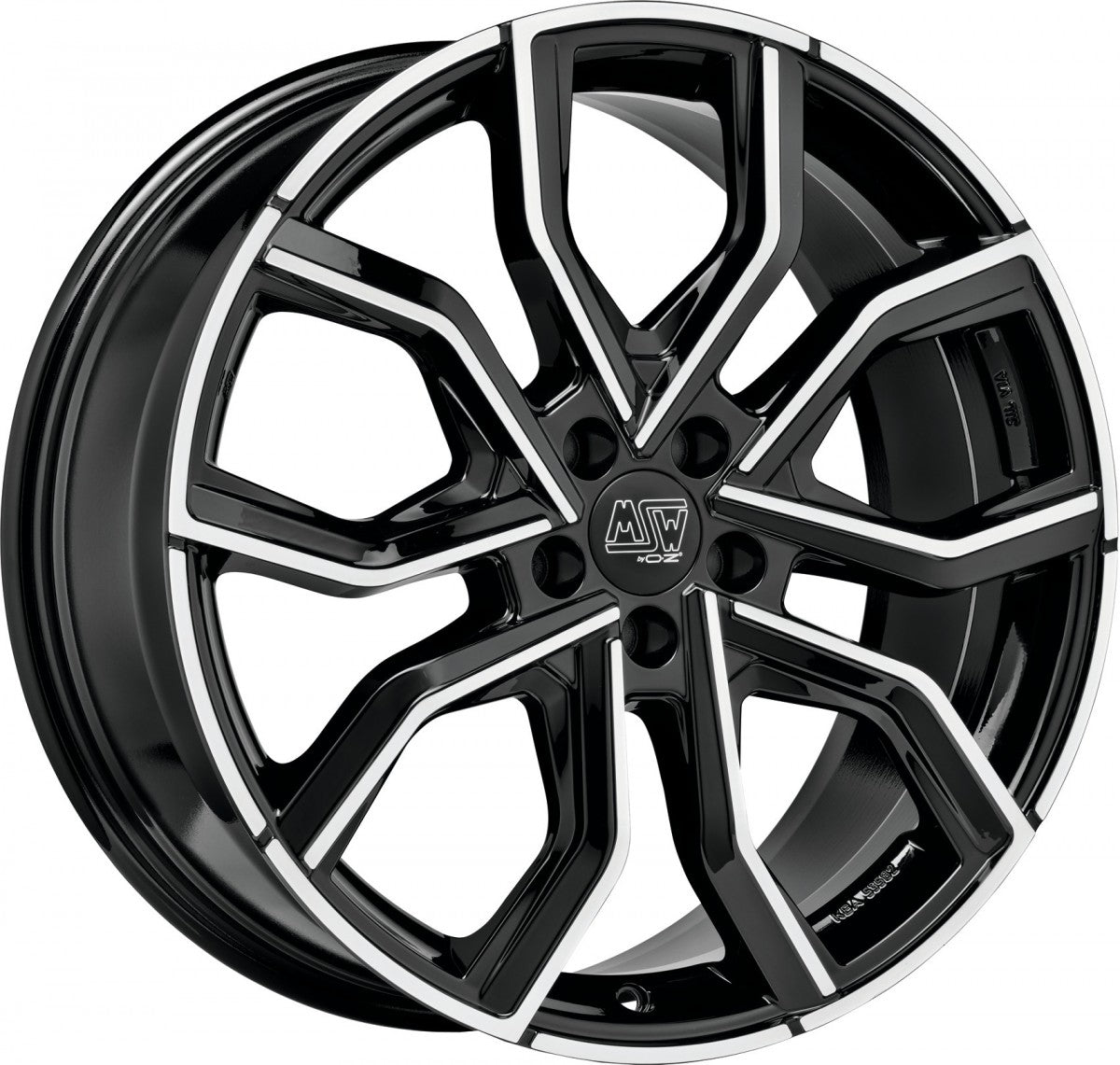 MSW 41 gloss black full polished 8.5x20 ET45 - LK5/108 ML73.1