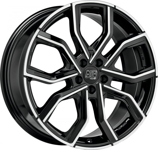 MSW 41 gloss black full polished 8.5x20 ET45 - LK5/108 ML73.1
