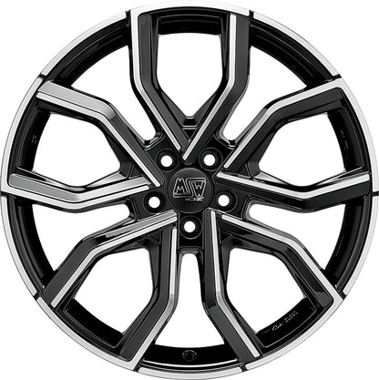 MSW 41 gloss black full polished 8.5x20 ET45 - LK5/108 ML73.1
