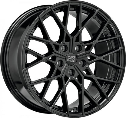 MSW 74 gloss black 8.5x19 ET29 - LK5/120 ML72.56