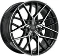 MSW 74 gloss black full polished Alufelge 9x19 Zoll ET38 LK 5x120 ML72.56