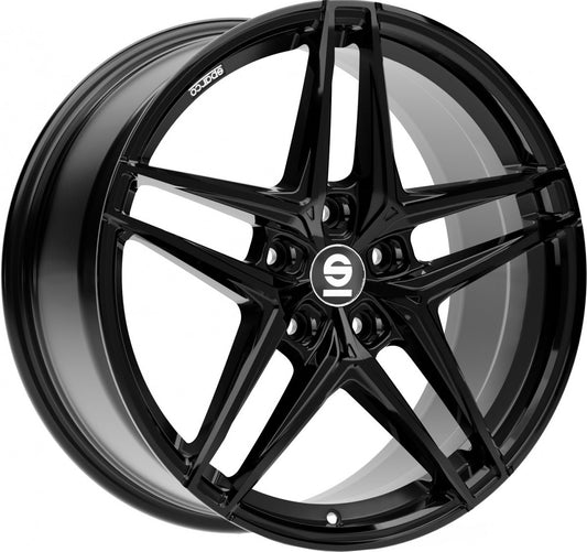 Sparco Record gloss black 8x18 ET35 - LK5/112 ML73.1