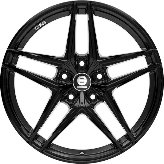 Sparco Record gloss black 8x18 ET35 - LK5/112 ML73.1