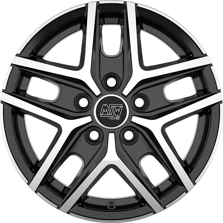 MSW 40 Van gloss black full polished 6.5x16 ET50 - LK5/120 ML65.06