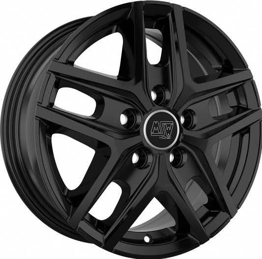 MSW 40 Van gloss black 6.5x16 ET50 - LK5/120 ML65.06