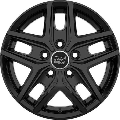 MSW 40 Van gloss black 6.5x16 ET50 - LK5/120 ML65.06