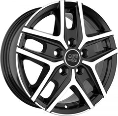MSW 40 Van gloss black full polished Alufelge 6.5x16 Zoll ET55 LK 5x130 ML89.1
