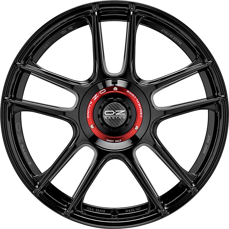 OZ Indy HLT gloss black 8x18 ET35 - LK5/112 ML75