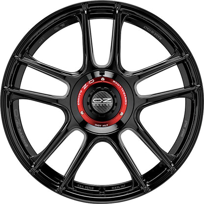 OZ Indy HLT gloss black 8x18 ET35 - LK5/112 ML75