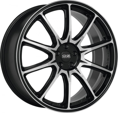 OZ Hyper XT HLT gloss black diamond cut 11x22 ET38 - LK5/120 ML79