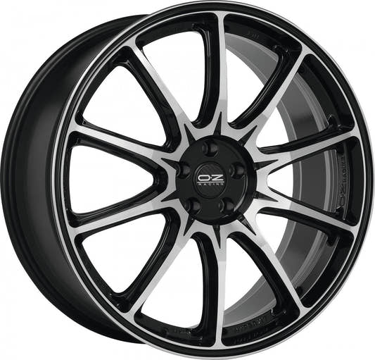 OZ Hyper XT HLT gloss black diamond cut 10x22 ET48 - LK5/130 ML71.56