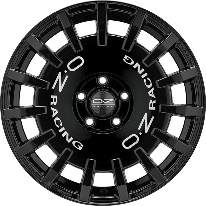 OZ Rally Racing gloss black 8.5x19 ET45 - LK5/108 ML75