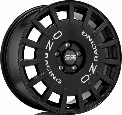 OZ Rally Racing gloss black 8x19 ET45 - LK5/112 ML75