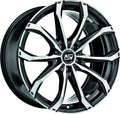 MSW 48 gloss black full polished Alufelge 7.5x17 Zoll ET50 LK 5x120 ML65.06